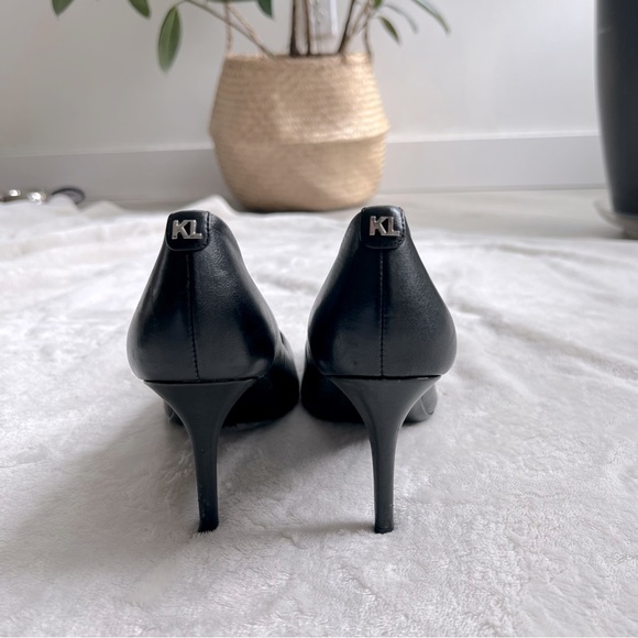 Karl Lagerfeld Paris Royale Leather Pumps - Picture 6 of 7